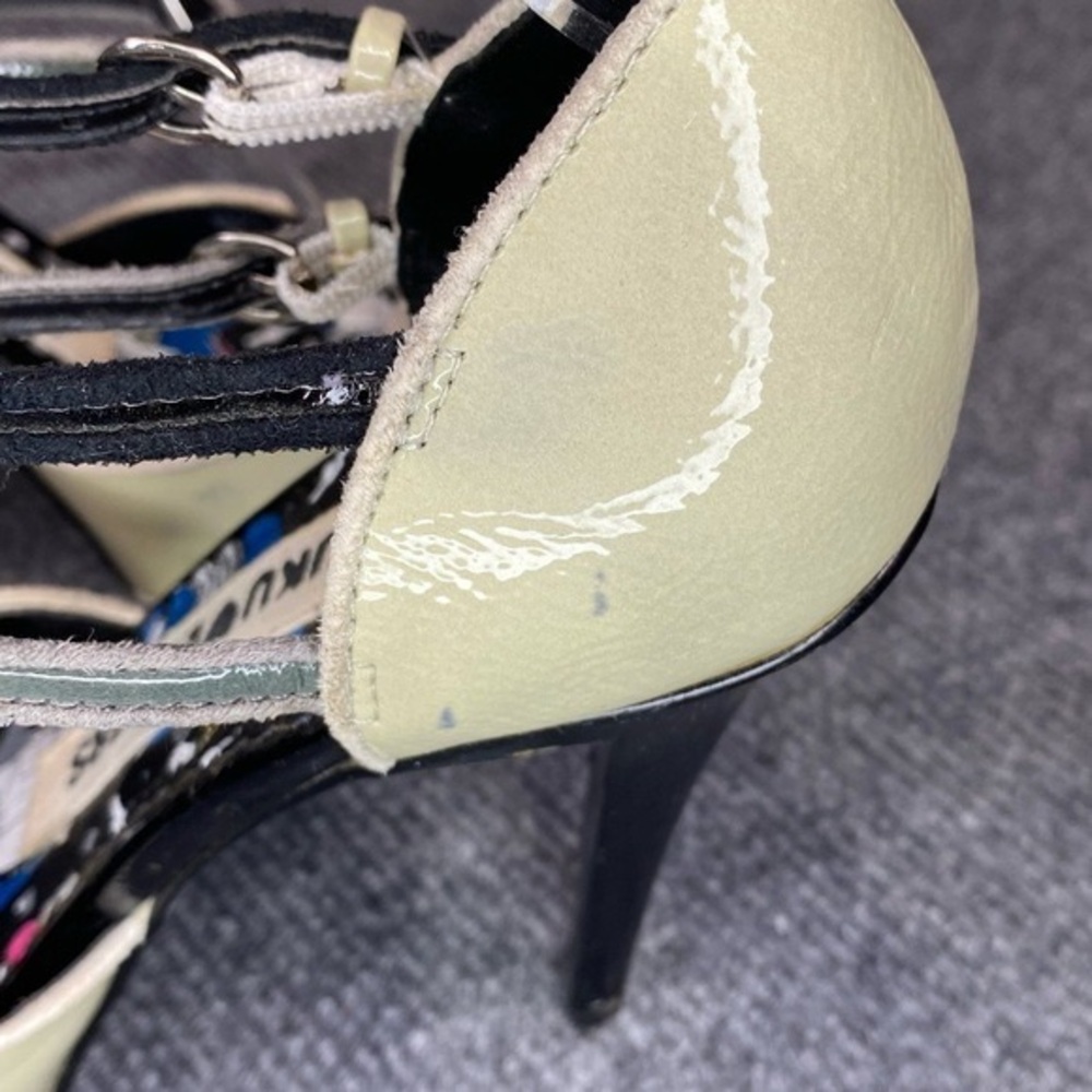 Harajuku Lovers Heels Women’s 7 Gwen Stefani Strappy Stiletto Cream Green